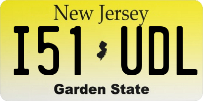 NJ license plate I51UDL