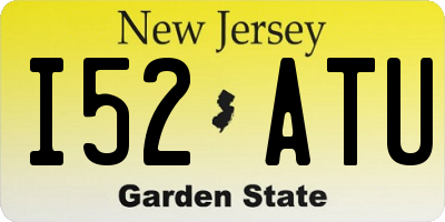 NJ license plate I52ATU