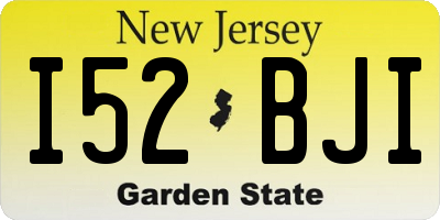 NJ license plate I52BJI
