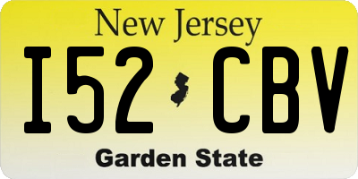 NJ license plate I52CBV
