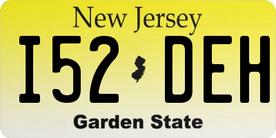 NJ license plate I52DEH