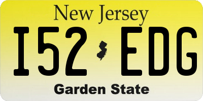 NJ license plate I52EDG