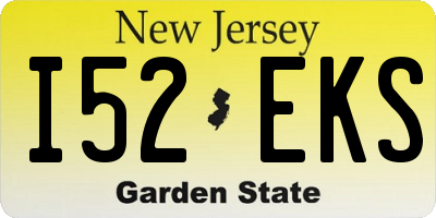 NJ license plate I52EKS