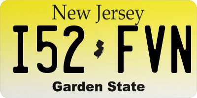 NJ license plate I52FVN