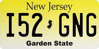 NJ license plate I52GNG