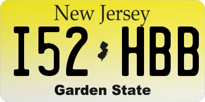 NJ license plate I52HBB