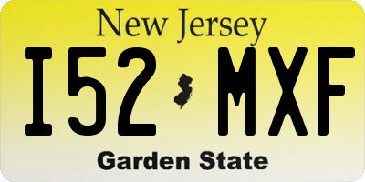 NJ license plate I52MXF