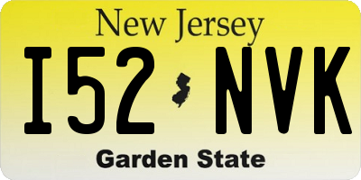 NJ license plate I52NVK