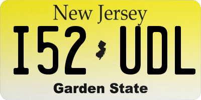 NJ license plate I52UDL