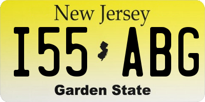 NJ license plate I55ABG