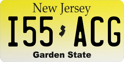 NJ license plate I55ACG