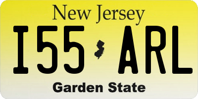 NJ license plate I55ARL