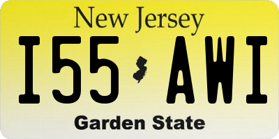 NJ license plate I55AWI