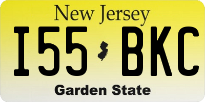 NJ license plate I55BKC