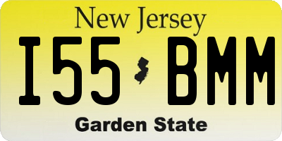 NJ license plate I55BMM