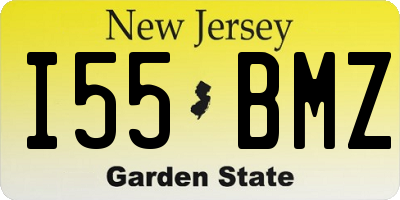 NJ license plate I55BMZ