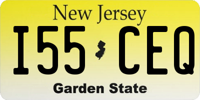 NJ license plate I55CEQ
