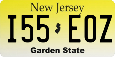 NJ license plate I55EOZ