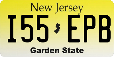 NJ license plate I55EPB