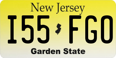NJ license plate I55FGO