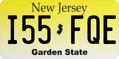 NJ license plate I55FQE
