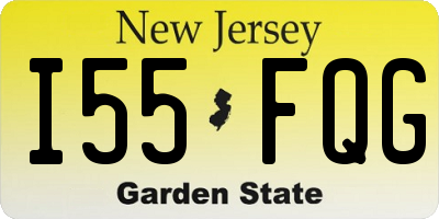 NJ license plate I55FQG