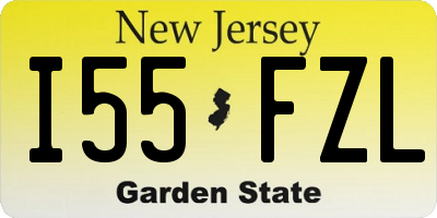 NJ license plate I55FZL