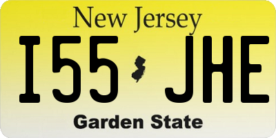 NJ license plate I55JHE