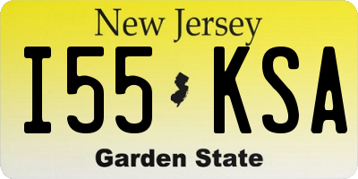 NJ license plate I55KSA