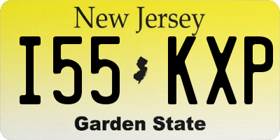 NJ license plate I55KXP