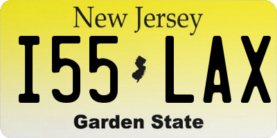 NJ license plate I55LAX