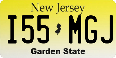 NJ license plate I55MGJ