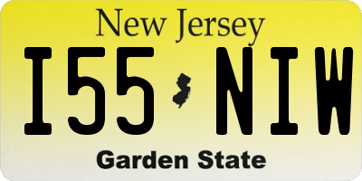 NJ license plate I55NIW
