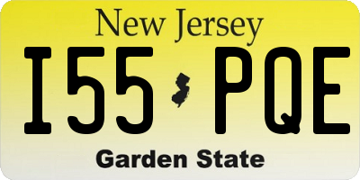NJ license plate I55PQE