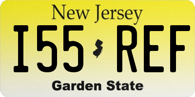 NJ license plate I55REF