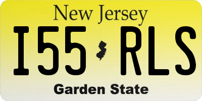 NJ license plate I55RLS