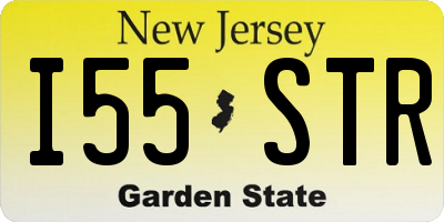 NJ license plate I55STR