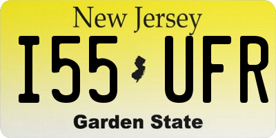 NJ license plate I55UFR