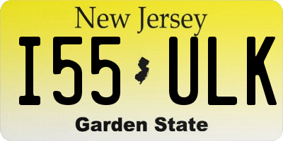 NJ license plate I55ULK