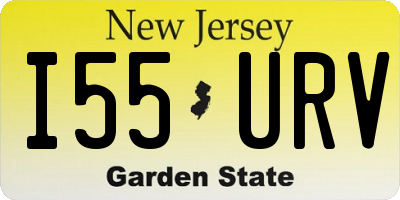NJ license plate I55URV