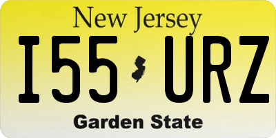 NJ license plate I55URZ