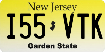 NJ license plate I55VTK