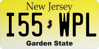 NJ license plate I55WPL