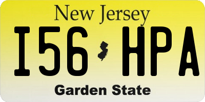 NJ license plate I56HPA