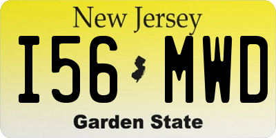 NJ license plate I56MWD