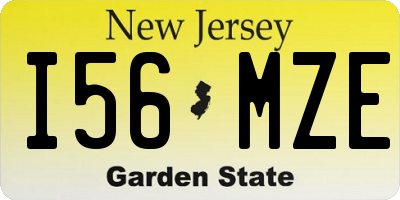 NJ license plate I56MZE