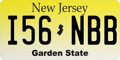 NJ license plate I56NBB
