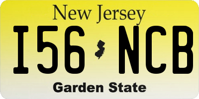 NJ license plate I56NCB