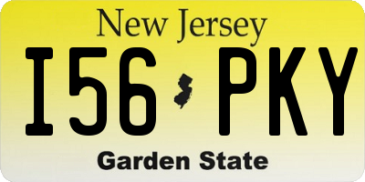 NJ license plate I56PKY