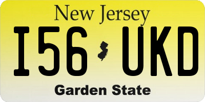 NJ license plate I56UKD